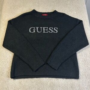 Guess Rhinestoned Sweater Women’s M Los Angeles Sweater Casual Pullover